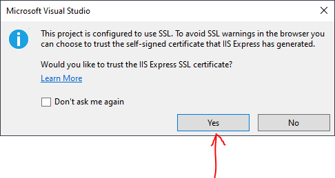 Configured to use SSL 1