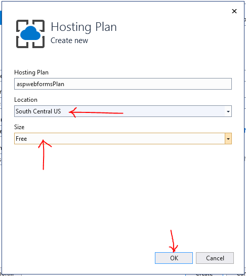 Publishing first Web Forms App 1-8