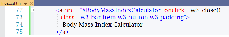 Create ID for the BMI Calculator