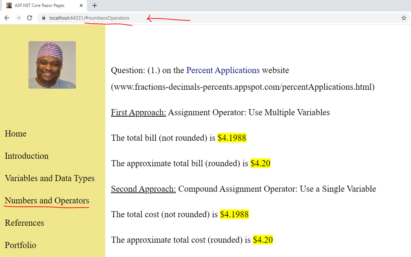 Numbers and Operators Output: Questions on Websites 2