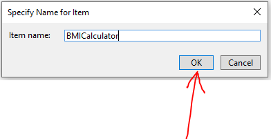 Add Web Form: BMICalculator 2