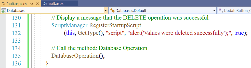 Code: Delete Operation 2