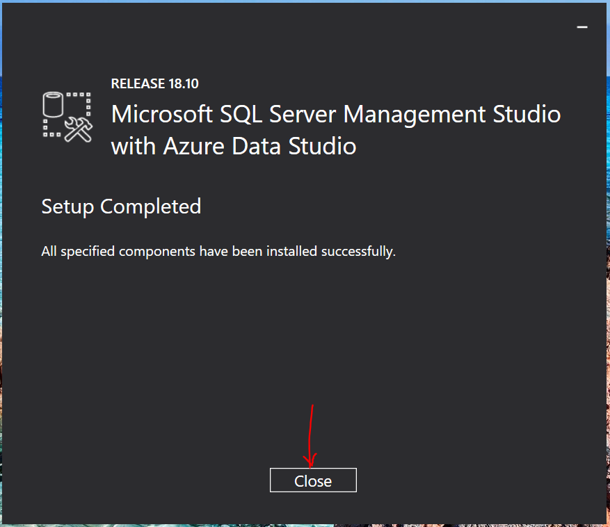 Install SSMS 2