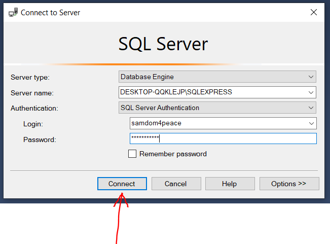 Change Login to Server Authentication 9
