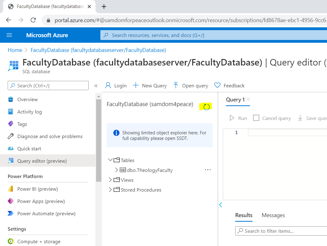 Refresh Database 1