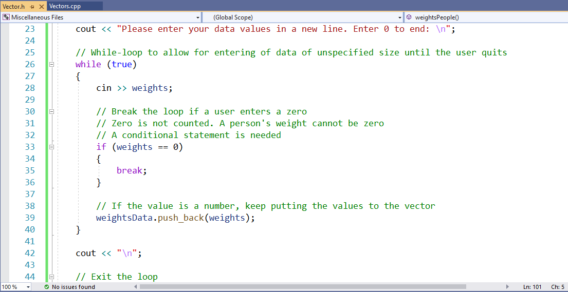 Vectors - Example 4-1-2