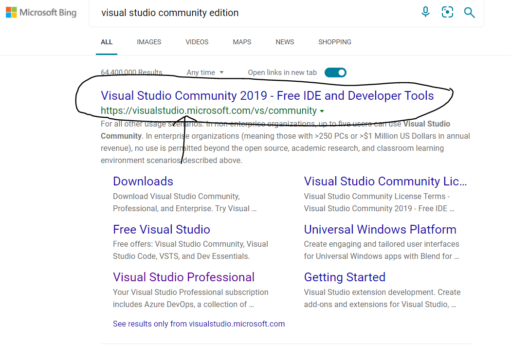 Download and Install Visual Studio IDE Step 2