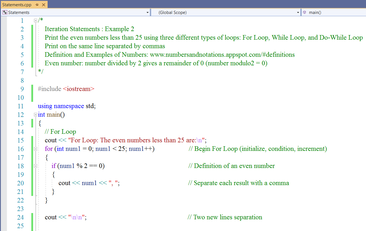 Iteration Statements 2-1