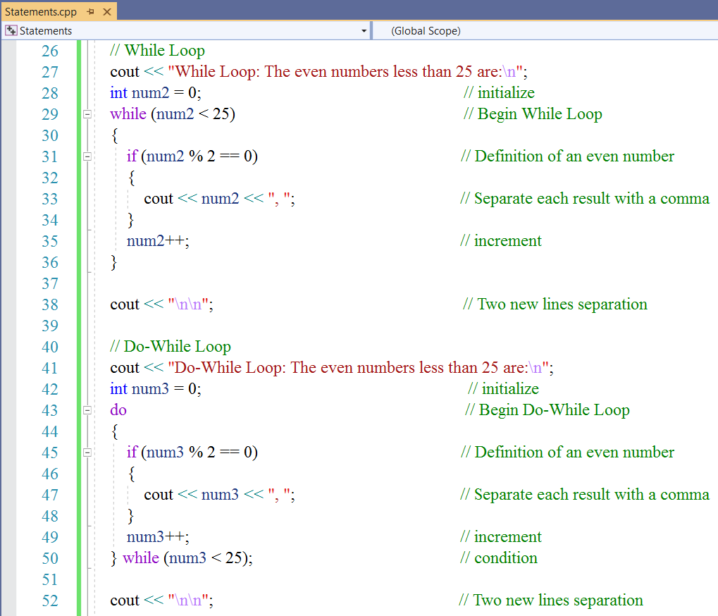 Iteration Statements 2-2