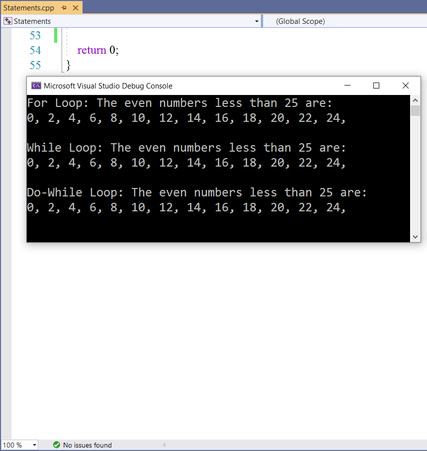 Iteration Statements 2-3