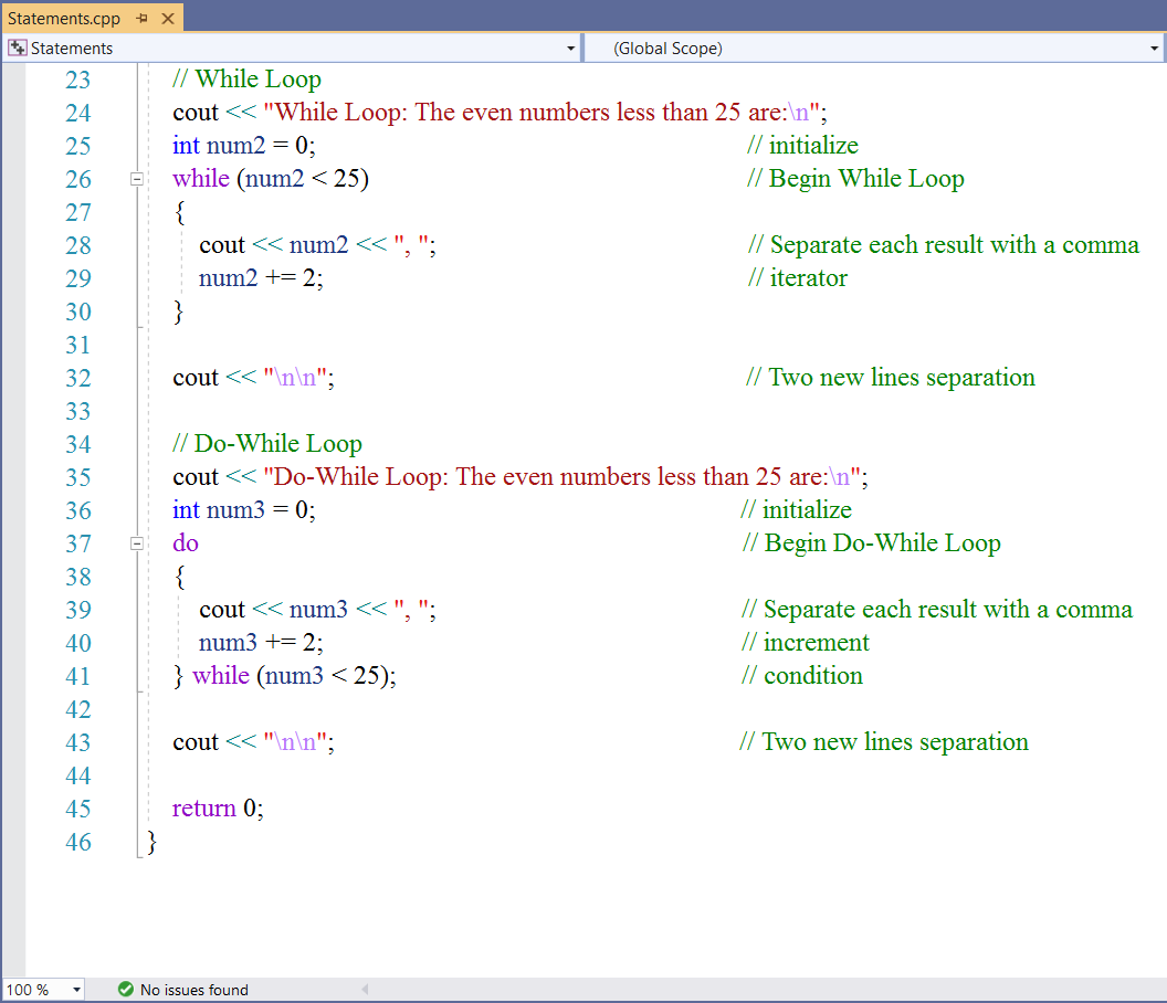 Iteration Statements 3-2