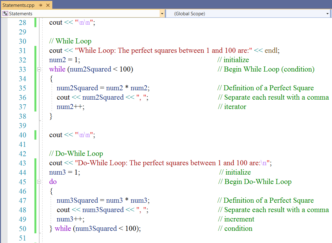 Iteration Statements 4-2