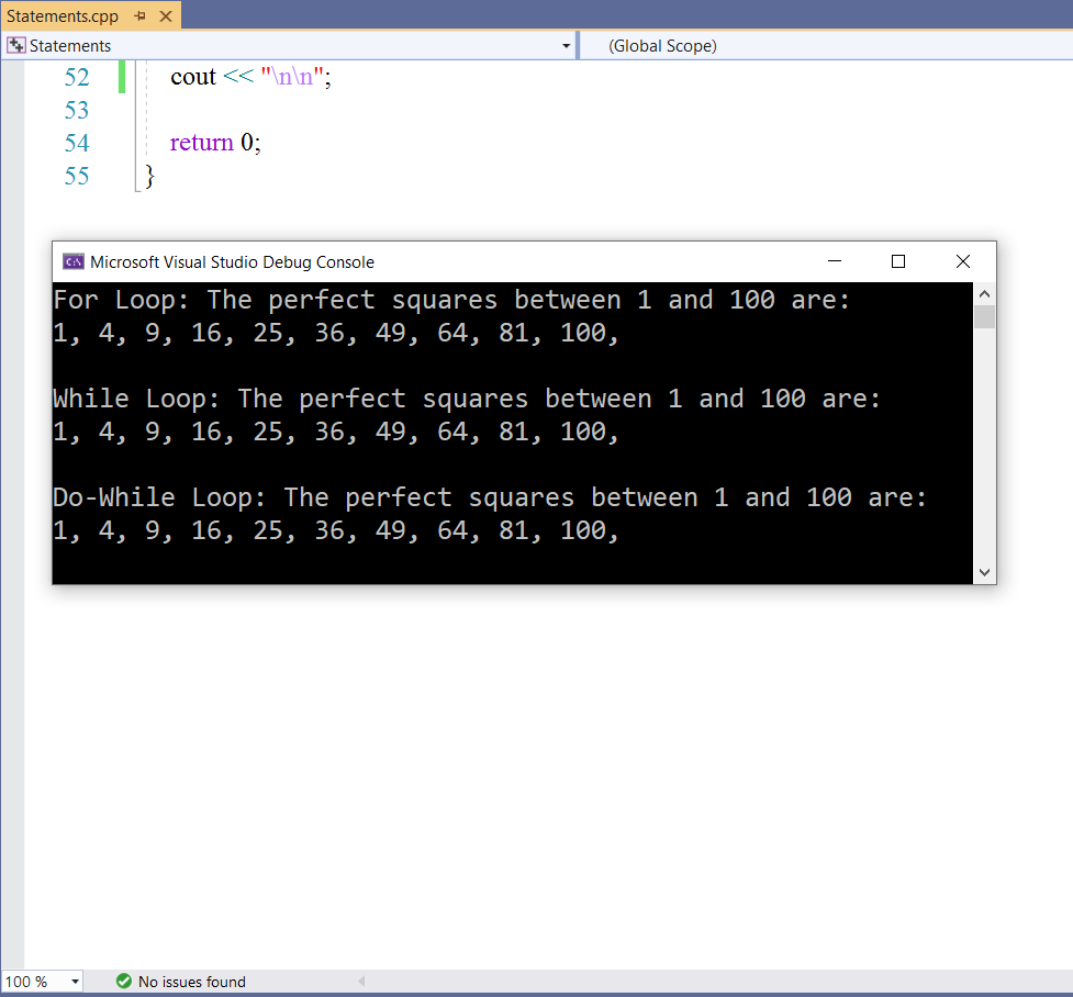 Iteration Statements 4-3