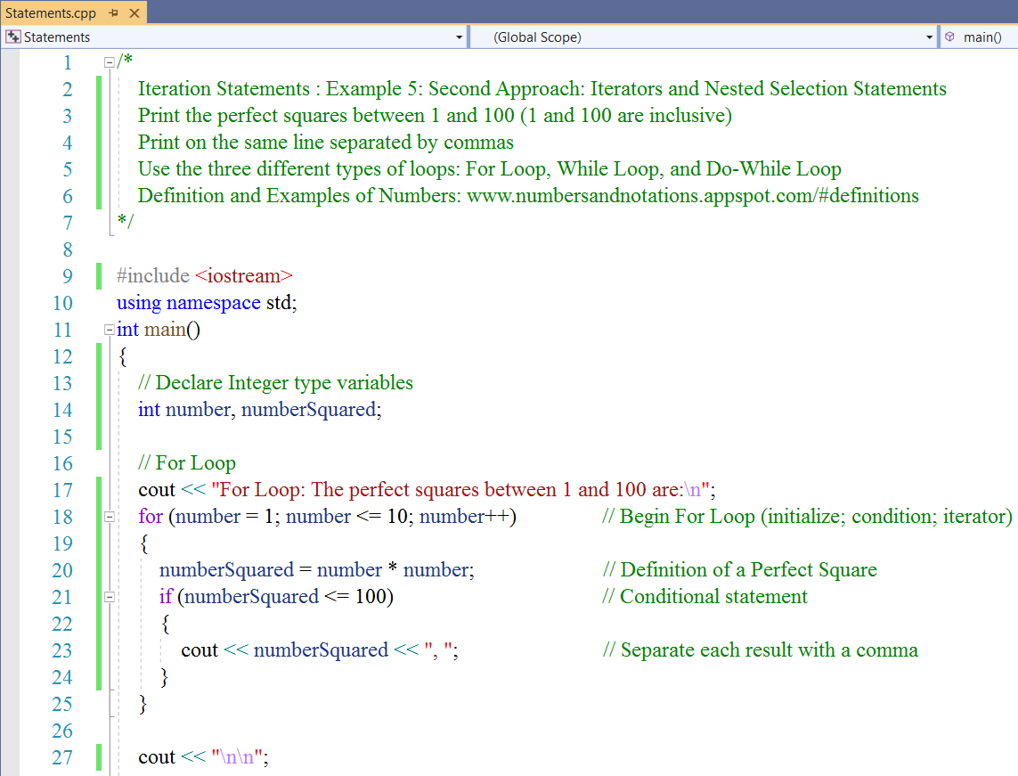 Iteration Statements 5-1