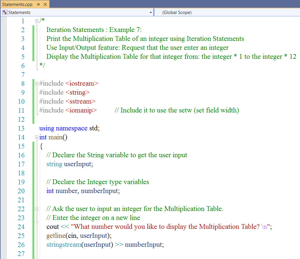 Iteration Statements 7-1