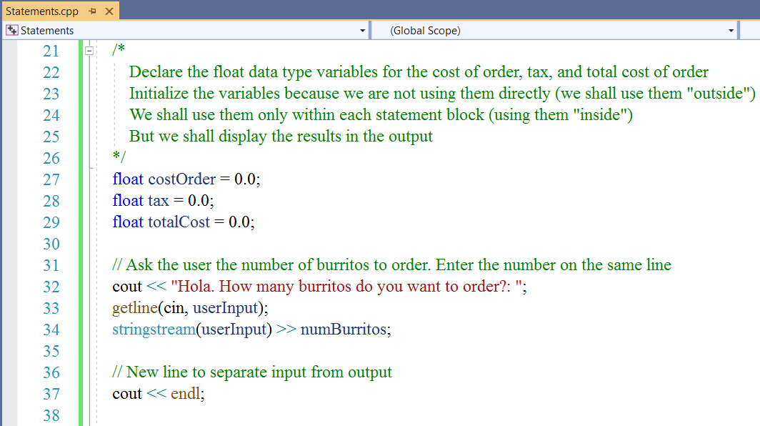 Selection Statements: Example 8-2