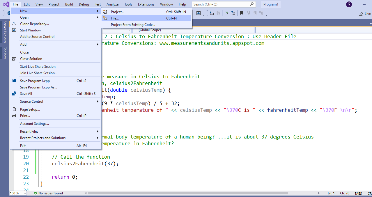 Functions - Example 2-1