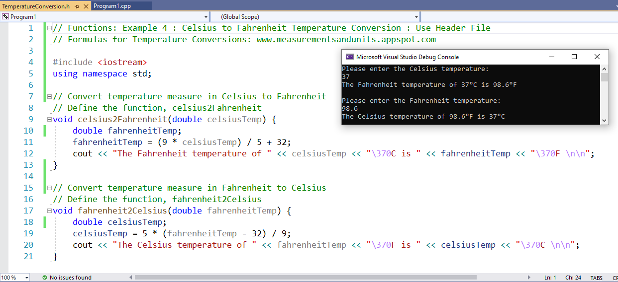 Functions - Example 4-1