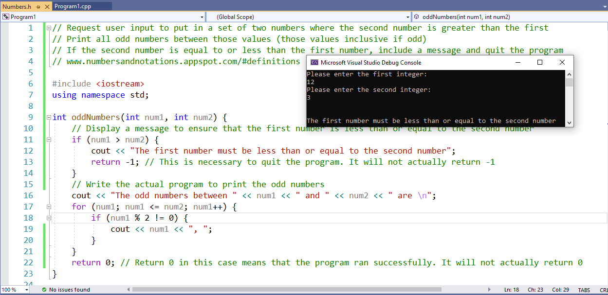 Functions - Example 5-1