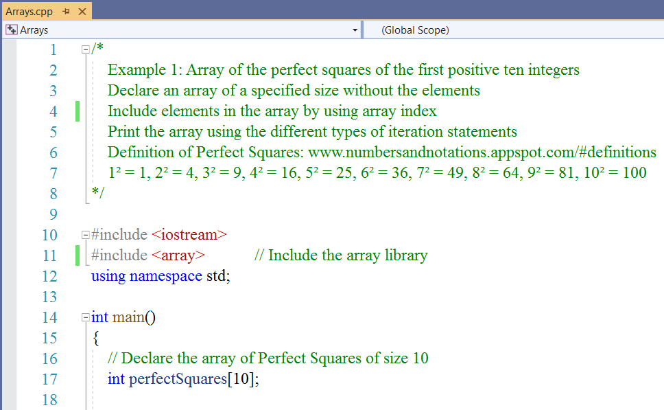 Arrays: 1-1