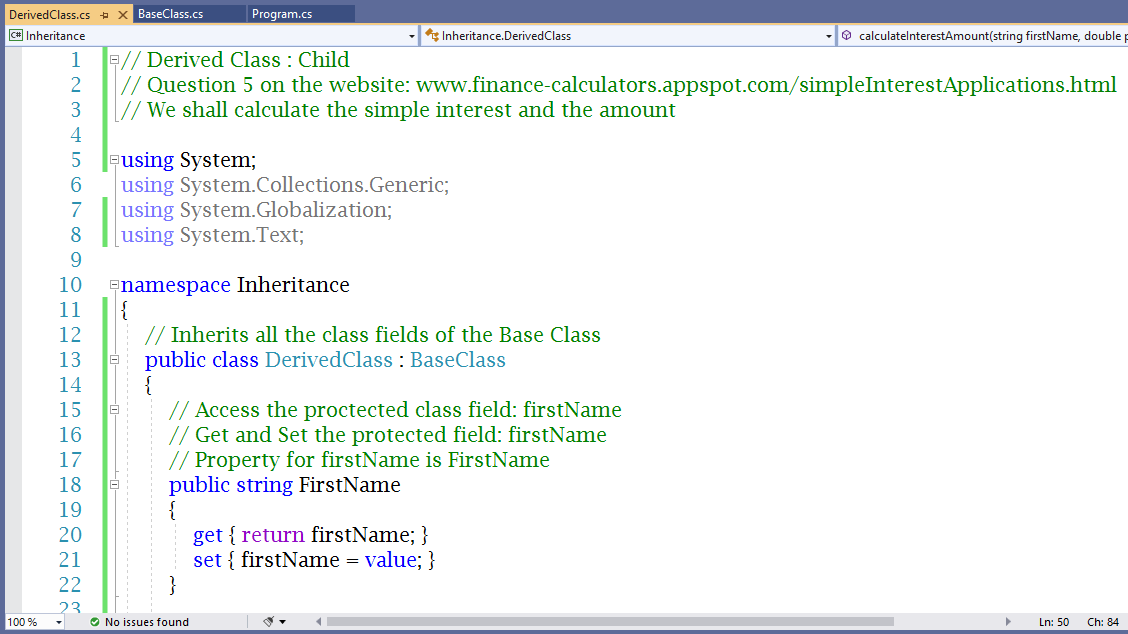 Inheritance Example 1-2