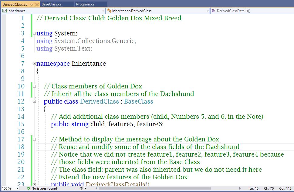 Inheritance: Second Approach 1-3