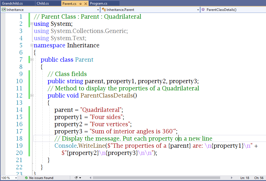 Multilevel Inheritance 1