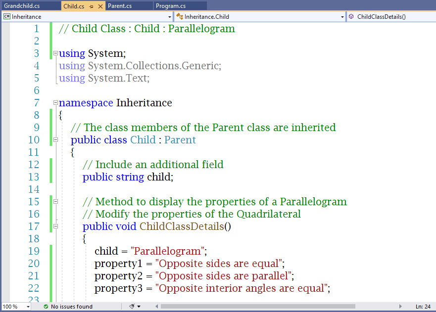 Multilevel Inheritance 2