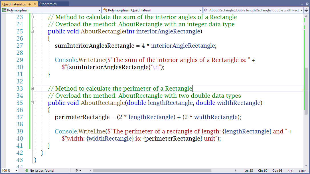 Static Polymorphism: Method Overloading 1-2