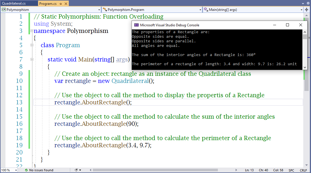 Static Polymorphism: Method Overloading 1-3