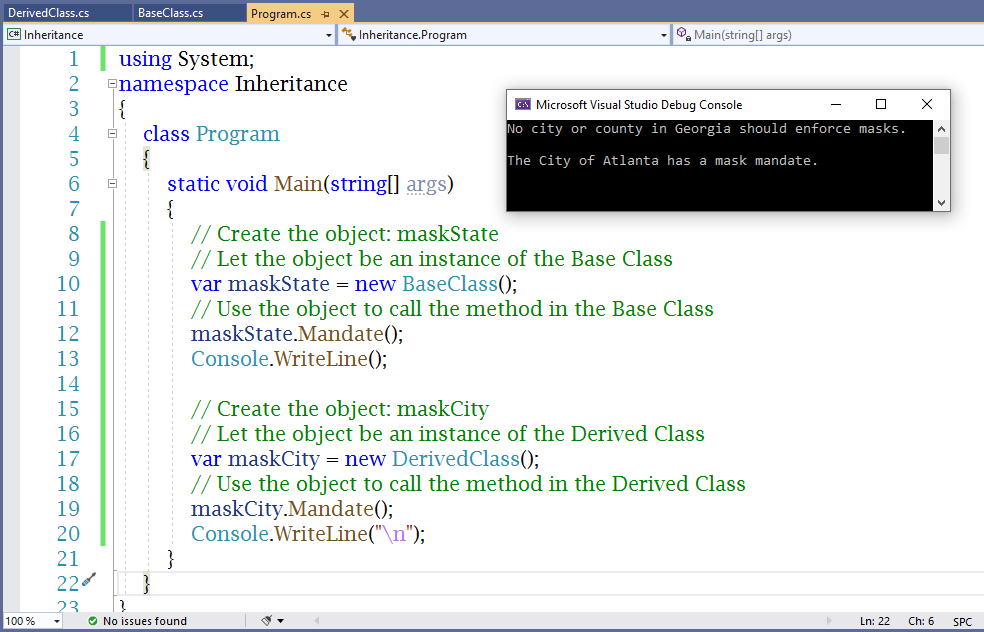 Virtual-Override keyword Example 1-3