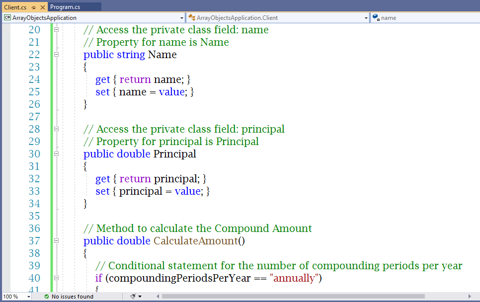 Array Objects Application  1-2