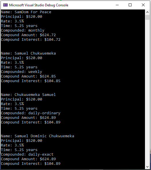 Tuple Class Application 1-9