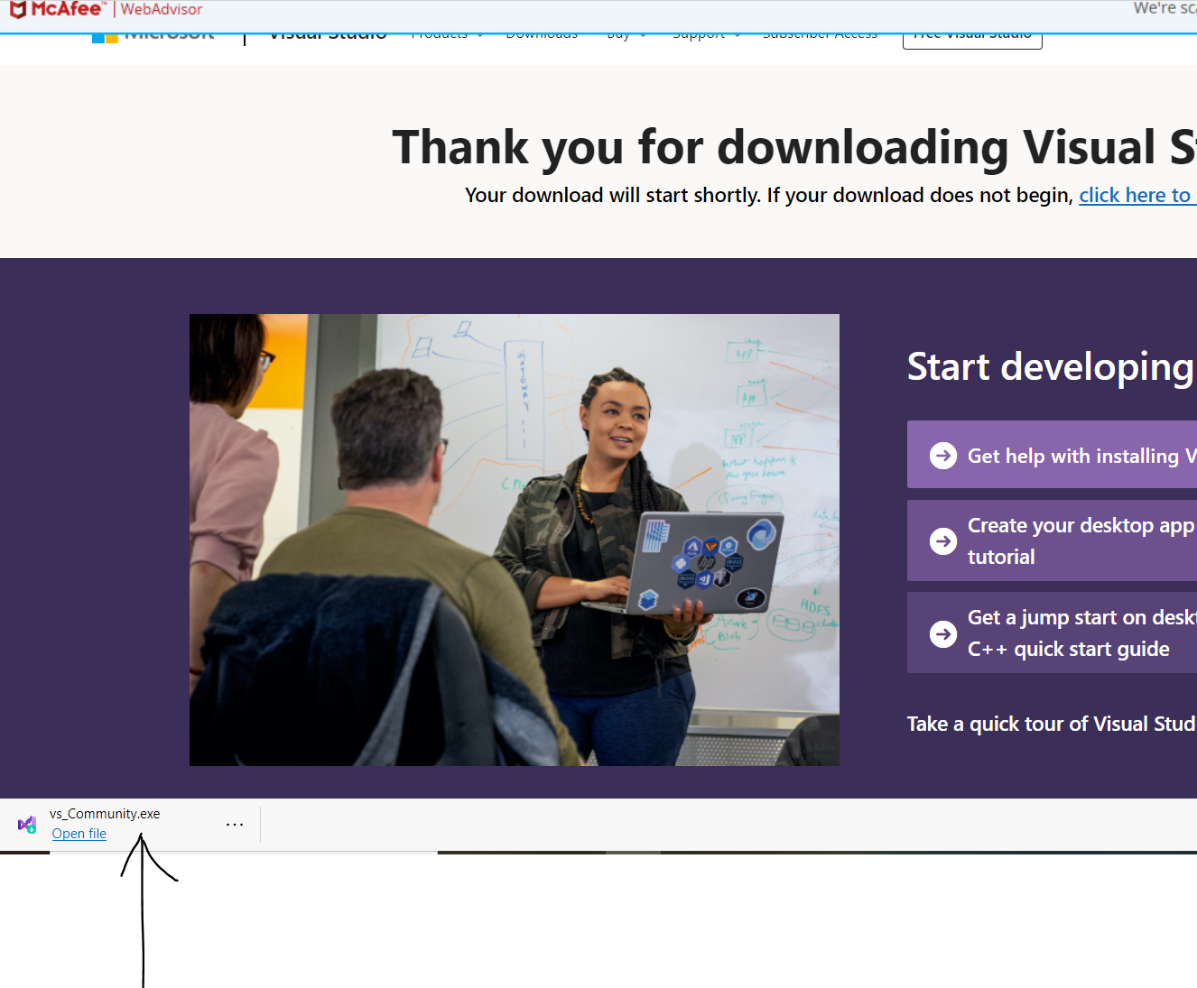 Download and Install Visual Studio IDE Step 4