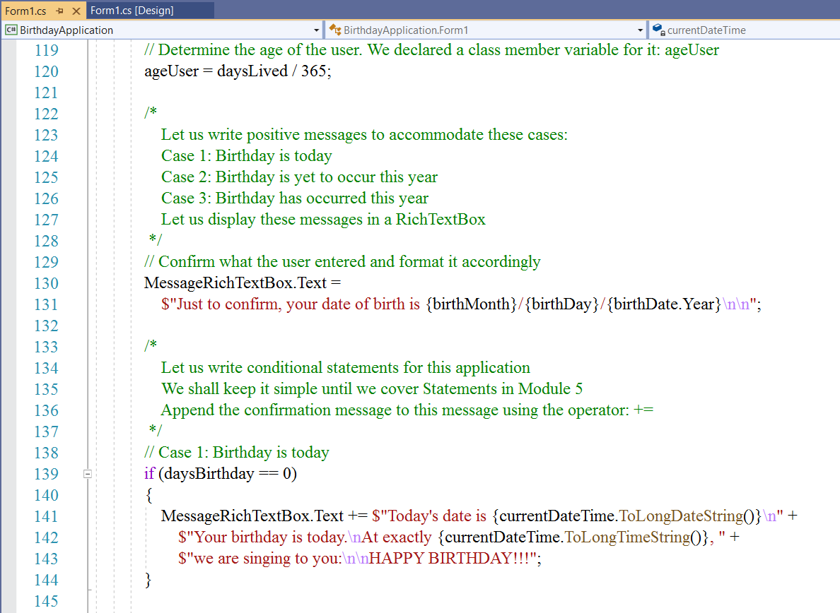 Birthday Desktop App Code 6