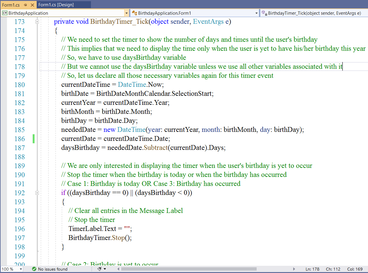 Birthday Desktop App Code 8