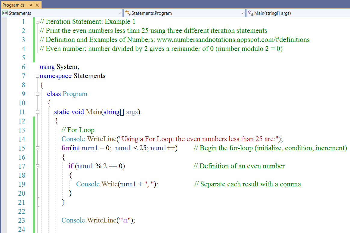 Iteration Statements 1-1