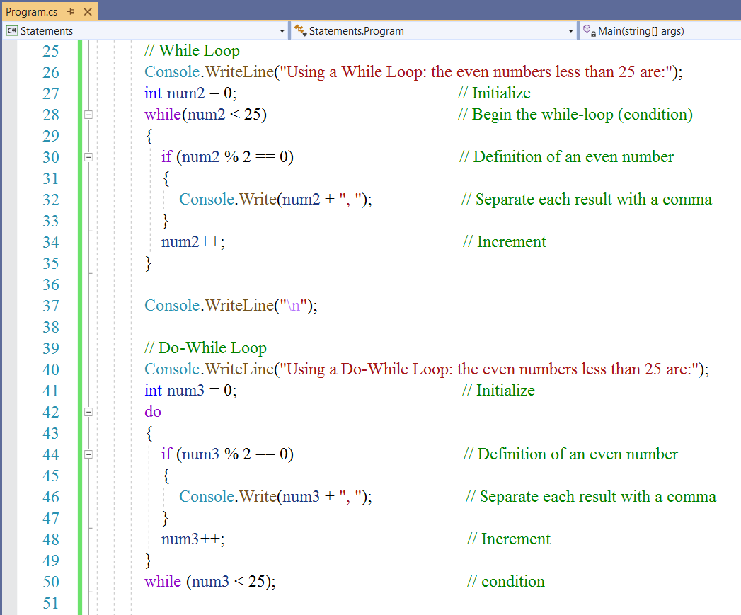 Iteration Statements 1-2