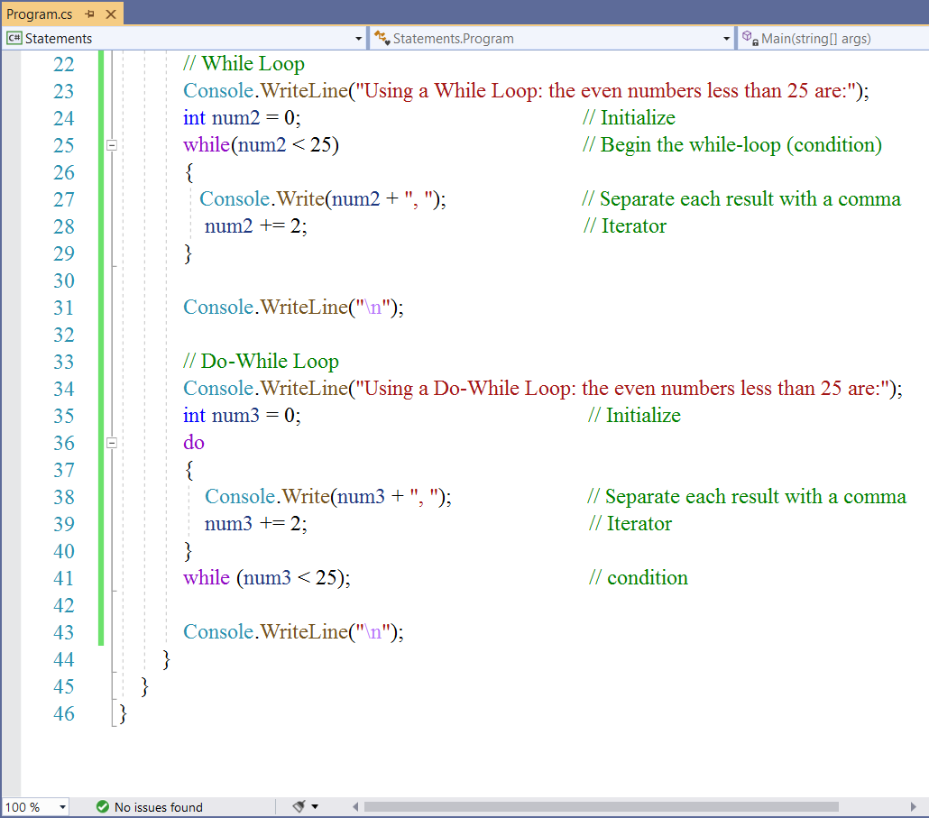 Iteration Statements 2-2