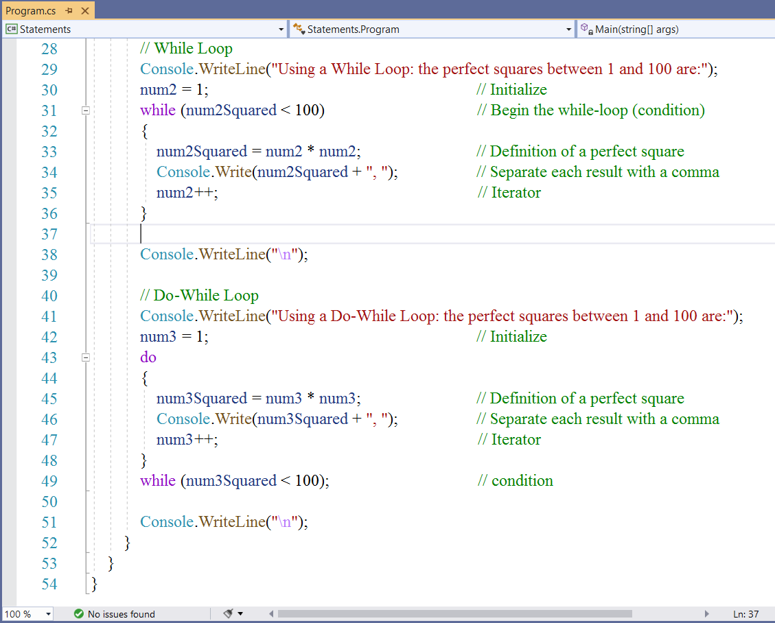 Iteration Statements 3-2