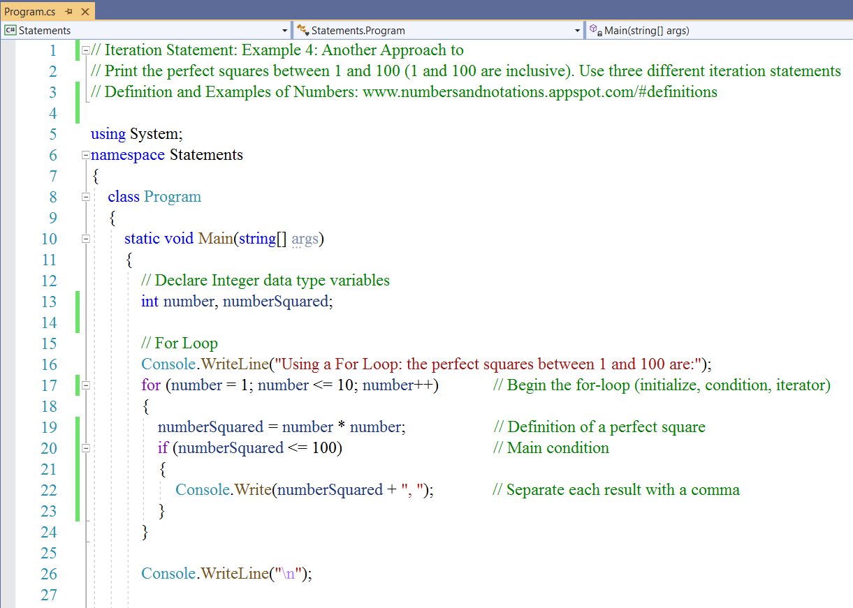 Iteration Statements 4-1