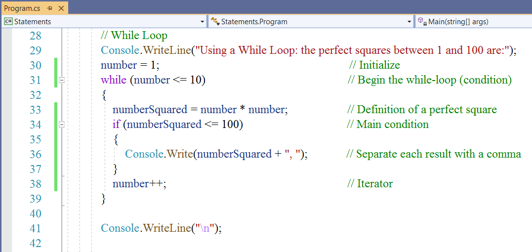 Iteration Statements 4-2