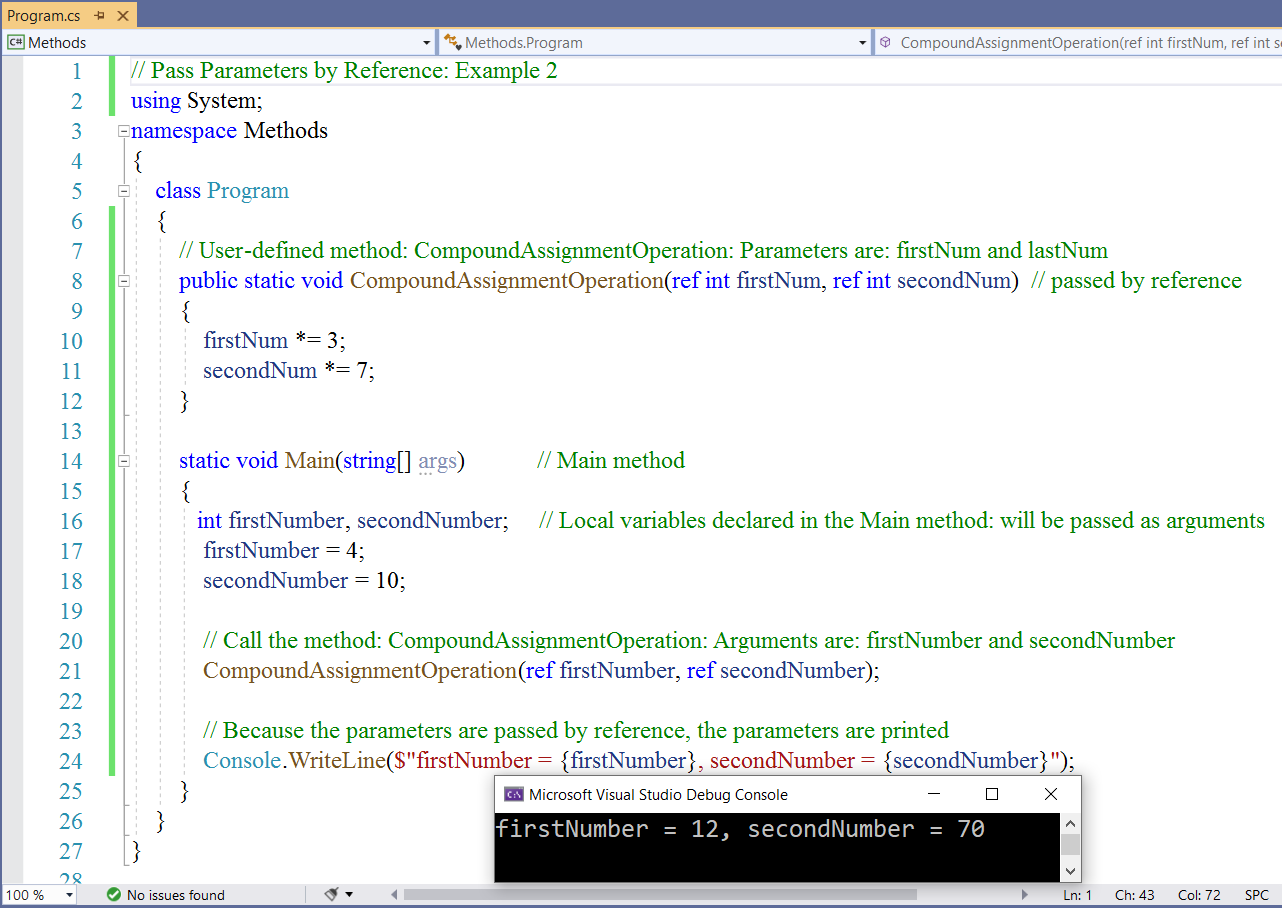 Pass Parameters by Reference 2