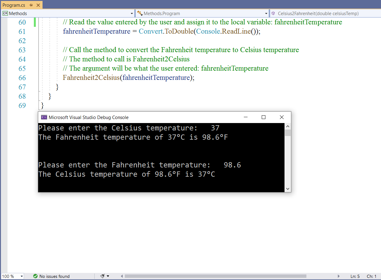 Void Type Methods 1-4