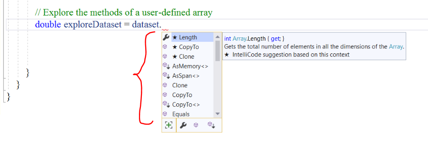 Explore Methods of User-Defined Array
